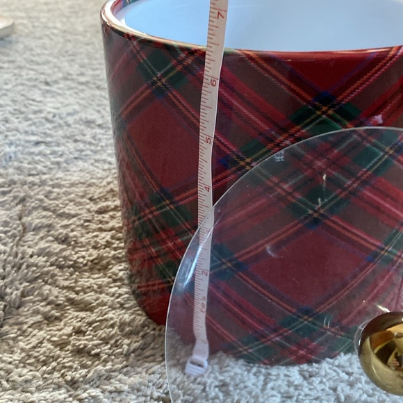 Vintage Shelton Ware Red and Green plaid ice Bucket - Picture 5 of 9